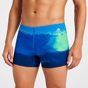 NWT Adidas INFINITEX+ PULSE Parley Wave Print DrawstringSwim Shorts‎ Mens Size32